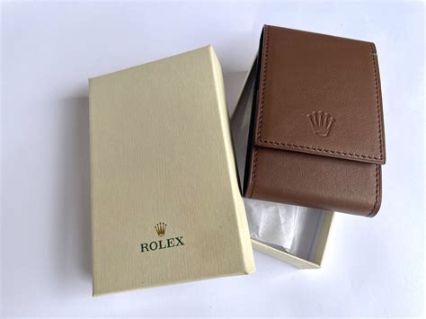 rolex leather watch jewerly boxes for men|Rolex box only.